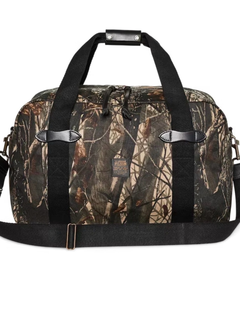 Filson Medium Tin Cloth Duffle Bag in Realtree® Hardwoods® camouflage